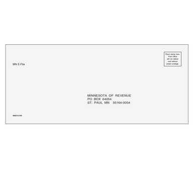 Minnesota State E-file Envelope tax form envelope or kit product image
