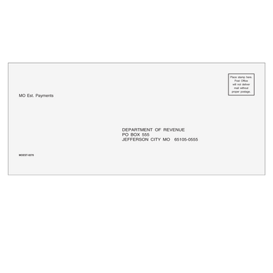 Missouri Estimate Envelope tax form envelope or kit product image