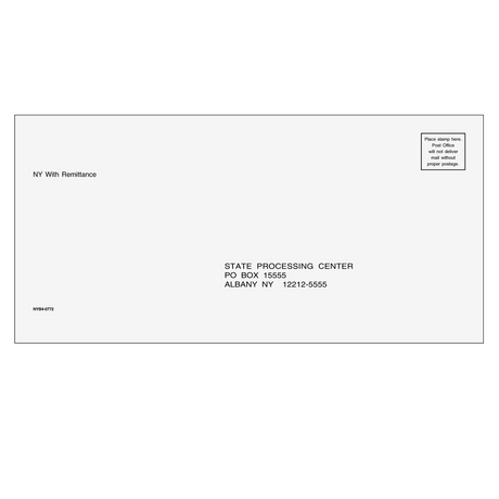 New York Balance Due Envelope