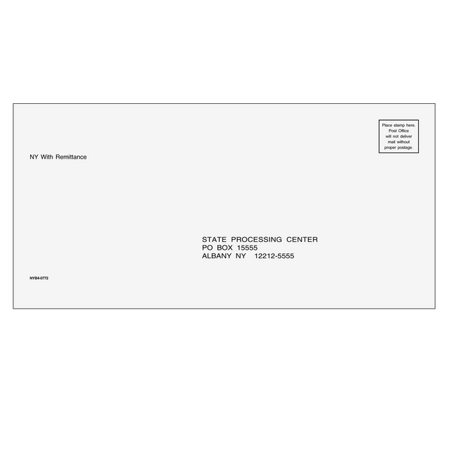 New York Balance Due Envelope