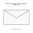 Plain #10 Gum Diagonal Seam Envelope – 4-1/8 x 9-1/2 product image