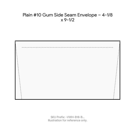 Plain #10 Gum Side Seam Envelope – 4-1/8 x 9-1/2 product image