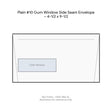 Plain #10 Gum Window Side Seam Envelope – 4-1/2 x 9-1/2 product image