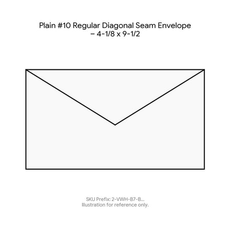 Plain #10 Regular Diagonal Seam Envelope – 4-1/8 x 9-1/2 product image