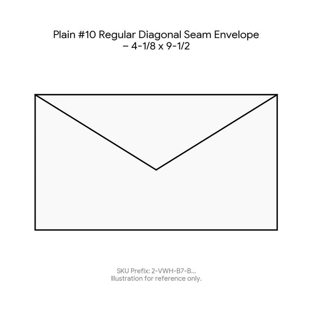 Plain #10 Regular Diagonal Seam Envelope – 4-1/8 x 9-1/2 product image