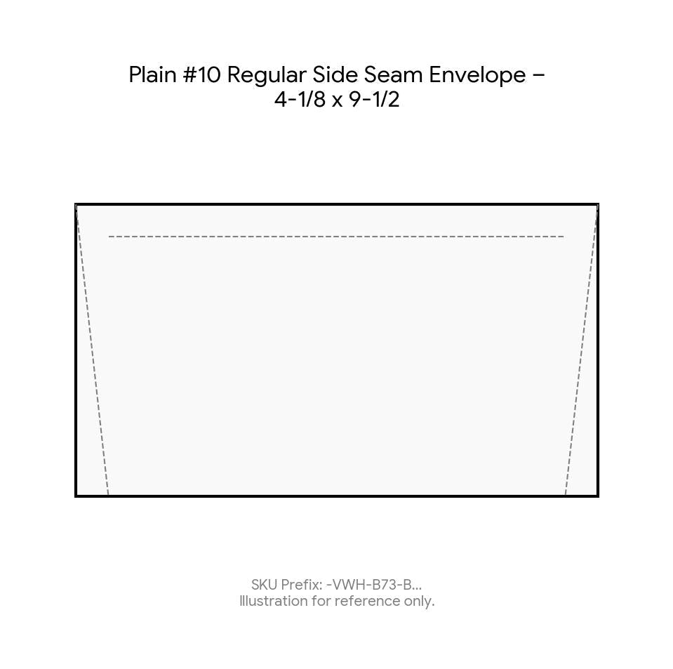 Plain #10 Regular Side Seam Envelope – 4-1/8 x 9-1/2 product image