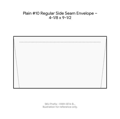 Plain #10 Regular Side Seam Envelope – 4-1/8 x 9-1/2 product image