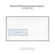 Plain #10 Window Side Seam Envelope – 4-1/8 x 9-1/2 product image