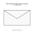 Plain #9 Regular Diagonal Seam Envelope – 3-7/8 x 8-7/8 product image