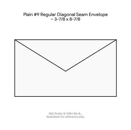 Plain #9 Regular Diagonal Seam Envelope – 3-7/8 x 8-7/8 product image