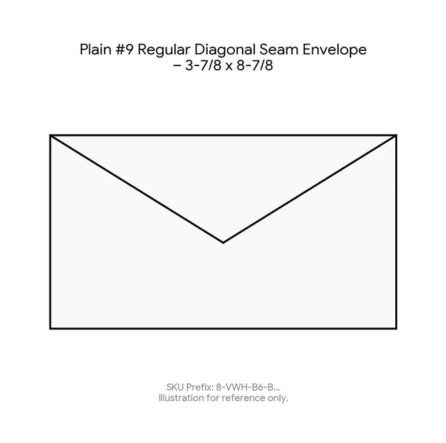 Plain #9 Regular Diagonal Seam Envelope – 3-7/8 x 8-7/8 product image