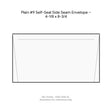 Plain #9 Self-Seal Side Seam Envelope – 4-1/8 x 8-3/4 product image