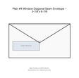 Plain #9 Window Diagonal Seam Envelope – 3-7/8 x 8-7/8 product image