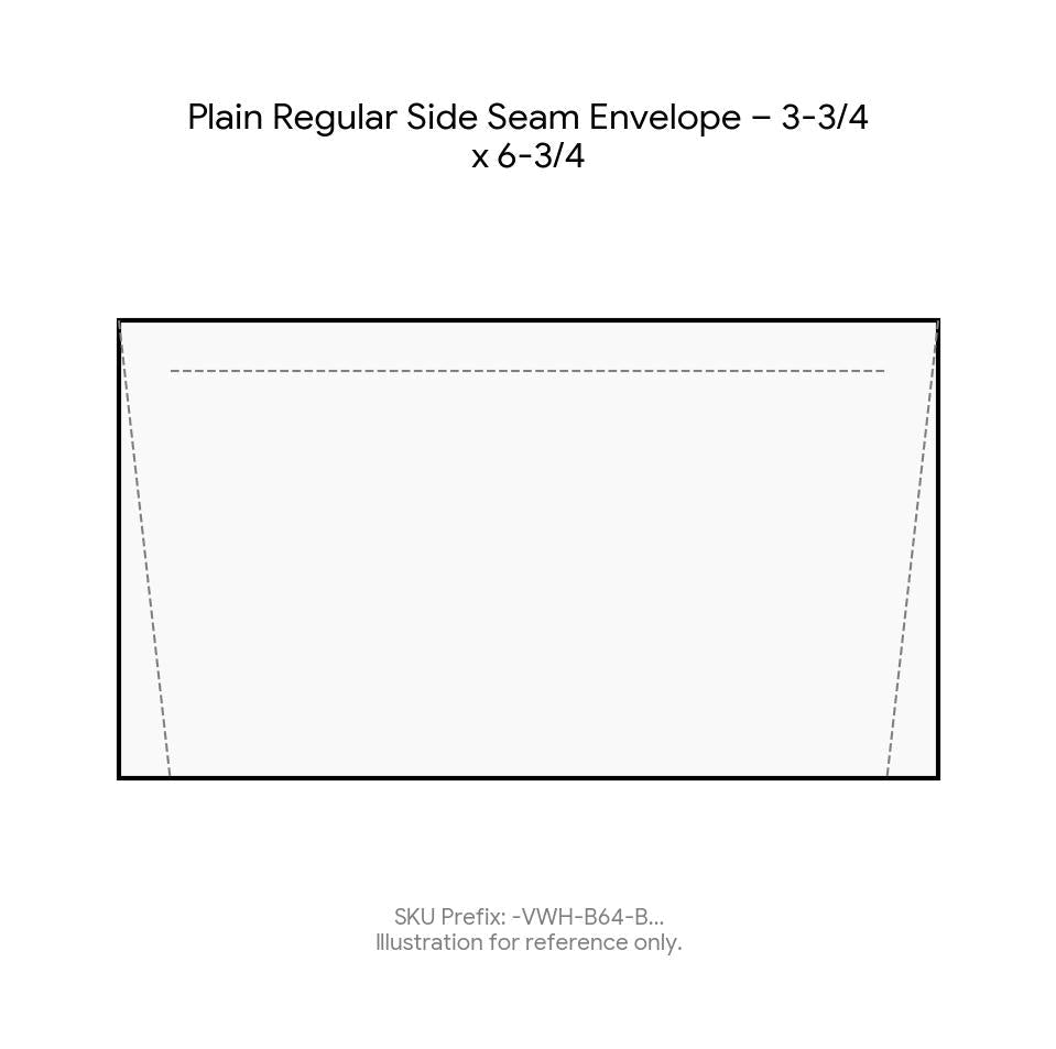 Plain Regular Side Seam Envelope – 3-3/4 x 6-3/4 product image