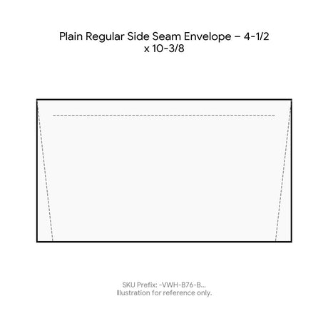 Plain Regular Side Seam Envelope – 4-1/2 x 10-3/8 product image