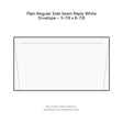 Plain Regular Side Seam Reply White Envelope – 3-7/8 x 8-7/8 product image