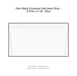 Plain Reply Envelope Side Seam Blue – 3-9/16 x 6-1/8 – Blue product image