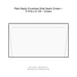 Plain Reply Envelope Side Seam Green – 3-9/16 x 6-1/8 – Green product image