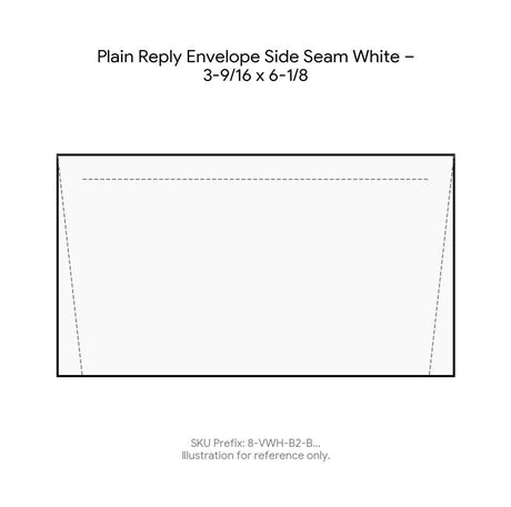 Plain Reply Envelope Side Seam White – 3-9/16 x 6-1/8 product image