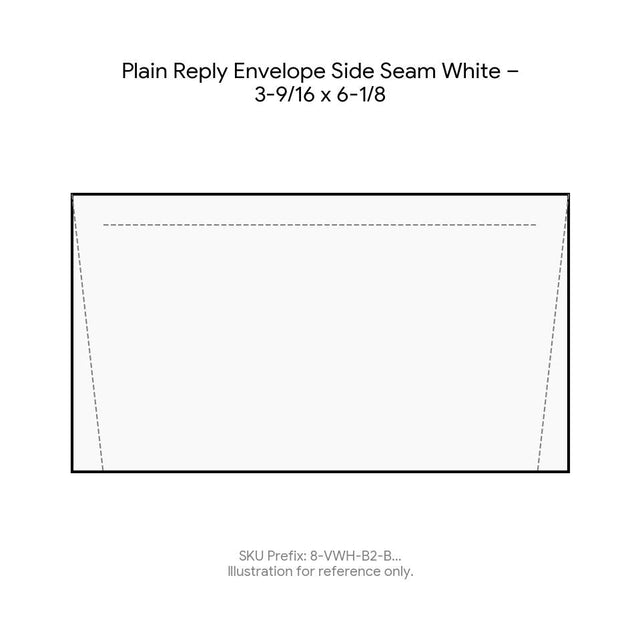 Plain Reply Envelope Side Seam White – 3-9/16 x 6-1/8 product image
