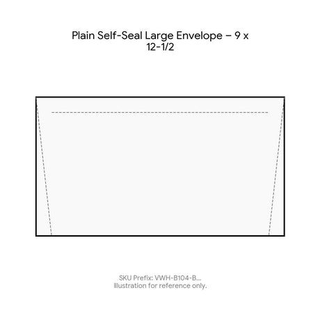 Plain Self-Seal Large Envelope – 9 x 12-1/2 product image