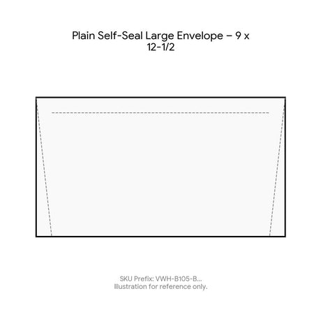 Plain Self-Seal Large Envelope – 9 x 12-1/2 product image