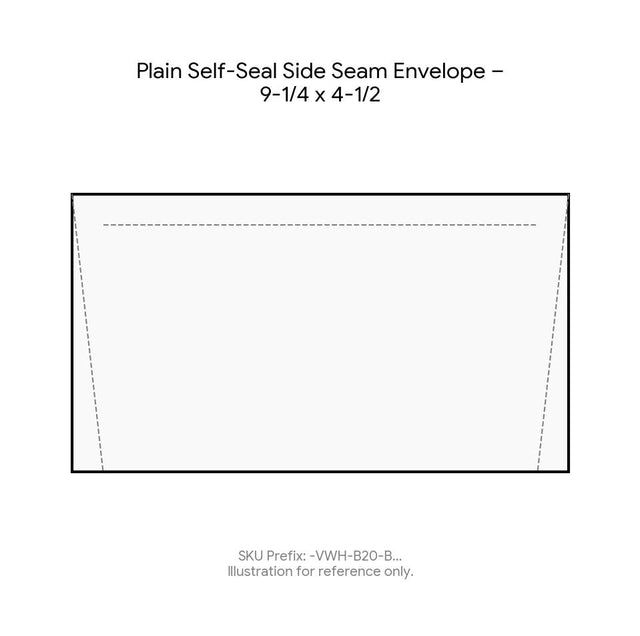 Plain Self-Seal Side Seam Envelope – 9-1/4 x 4-1/2 product image