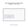 Plain Self-Seal Side Seam Window White Envelope – 4-1/2 x 6-9/16 product image