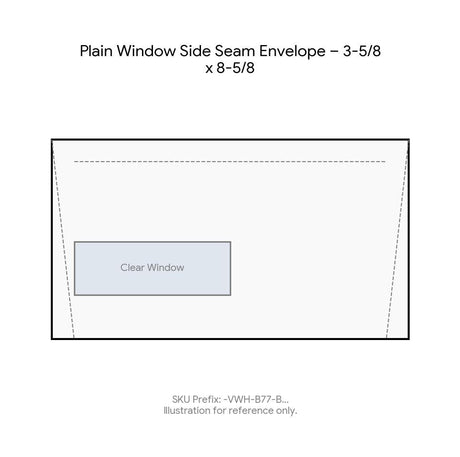 Plain Window Side Seam Envelope – 3-5/8 x 8-5/8 product image