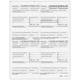 2026 W-2 Employee 4-Up Quadrant Copies C/B/2/2 Preprinted Laser Forms
