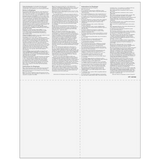 2026 W-2 Employee 4-Up Quadrant Copies C/B/2/2 Preprinted Laser Forms