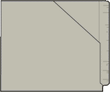 Letter Size, ¾ Cut Standard Double Ply, End Tab (Jeter), Color, Fastener Position-None, 100/Pk