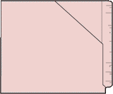 Letter Size, ¾ Cut Standard Double Ply, End Tab (Jeter), Color, Fastener Position-None, 100/Pk