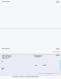 Wave Imprinted Business Checks on Bottom - Good Security – Blue