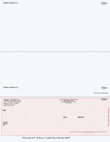 Wave Imprinted Business Checks on Bottom - Good Security – Burgundy
