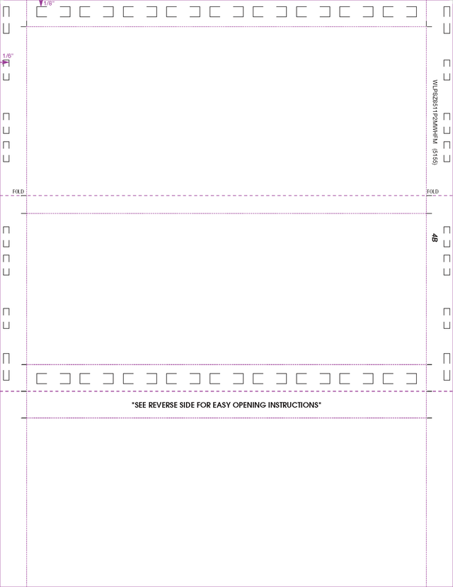 Form, Stock, Blank, Two Blockouts, 24# MOCR, 8-1/2" x 11" Z-Fold - Choice Checks