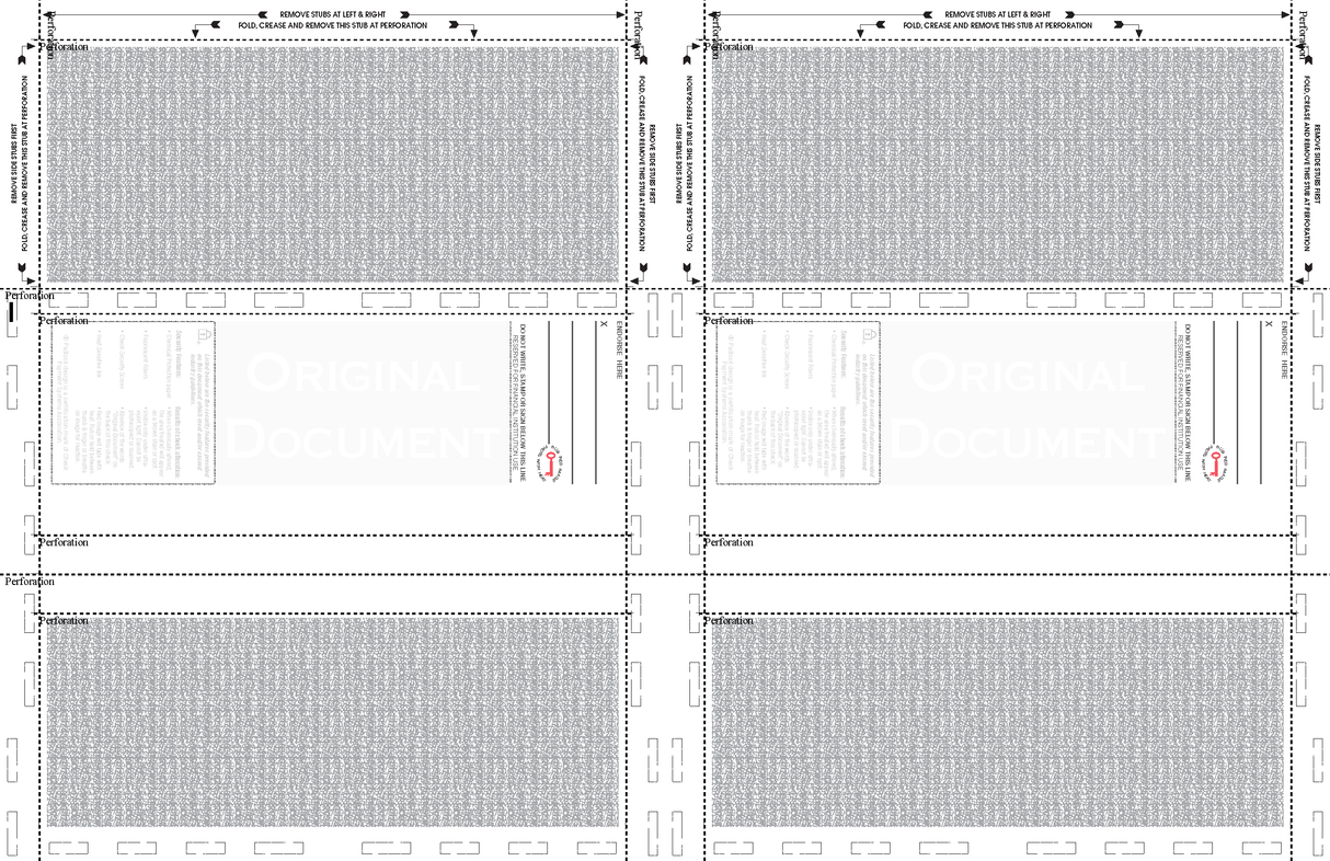 Check, Stock, Blank, 24#, 8-1/2" x 11" Z-Fold - Choice Checks