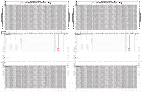 Print-to-Mail Blank Check Stock Z-Fold Blank Pressure Seal Checks – 8½ × 11
