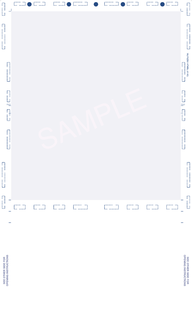 Form, Blue 288, One blockout 28# MOCR, 8-1/2" x 14 Z-Fold - Choice Checks