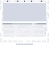 Void Pantograph Check – Blue 281 Z-Fold Blank Pressure Seal Checks – 8½ × 11