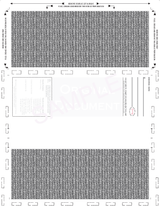 Void Pantograph Check – Blue 281 Z-Fold Blank Pressure Seal Checks – 8½ × 11