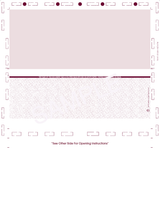 Void Pantograph Check – Burgundy 209 Z-Fold Blank Pressure Seal Checks – 8½ × 11