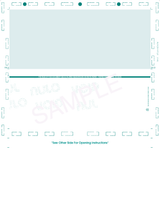 Void Pantograph Check – Teal 328 Z-Fold Blank Pressure Seal Checks – 8½ × 11