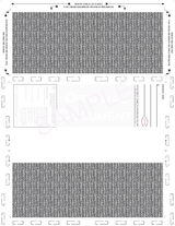 Void Pantograph Check – Teal 328 Z-Fold Blank Pressure Seal Checks – 8½ × 11