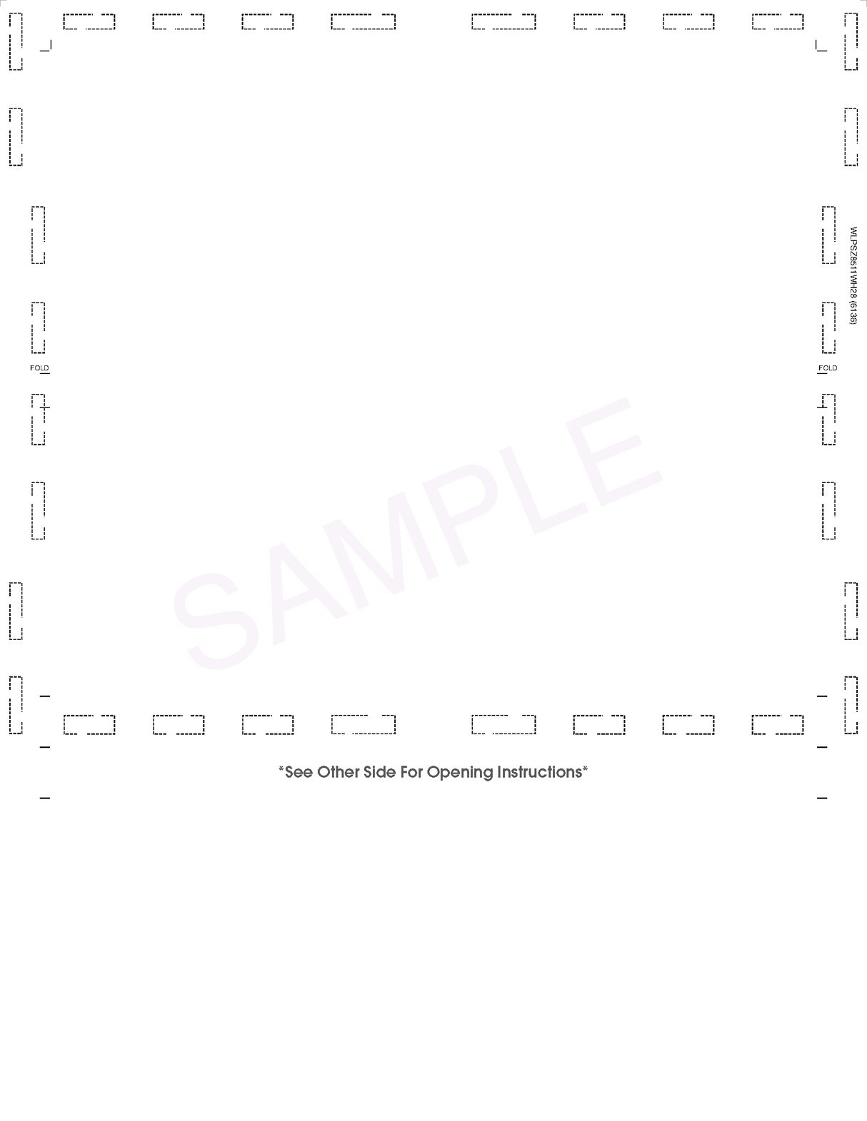 Blank Check with Backer Z-Fold Blank Pressure Seal Checks – 8½ × 11
