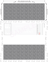 Blank Check with Backer Z-Fold Blank Pressure Seal Checks – 8½ × 11
