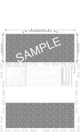 Blank Check with Backer, Two Blockouts and Extra Voucher ZX-Fold Blank Pressure Seal Checks – 8½ × 14