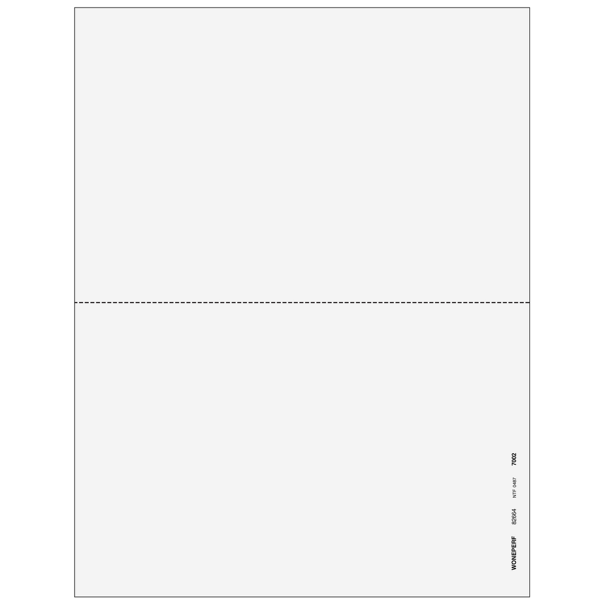 2up Blank W-2 & 1099 Form (without Instructions)